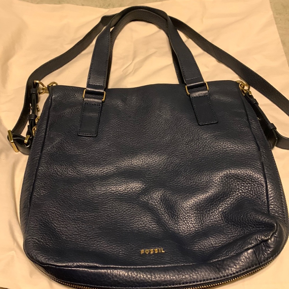 Fossil Leather Handbag